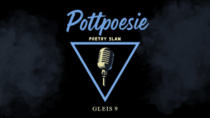 Banner für den Pottpoesie Poetry Slam in Bochum im April