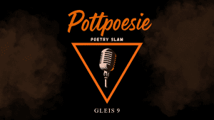Beitragsbild: Banner für den Pottpoesie Poetry Slam in Bochum im Januar
